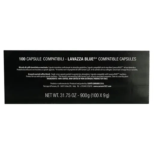 Кава в капсулах Carraro Lavazza Blue Crema Espresso, 100 капсул - фото 5