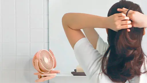 Вентилятор портативный Solove F3 Clip Fun розовый - фото 7