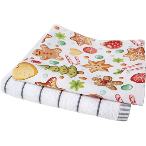 Набір рушників Lotus Home Christmas Sweets 40х60 см 2 шт. (svt-2000022348232) - фото 3