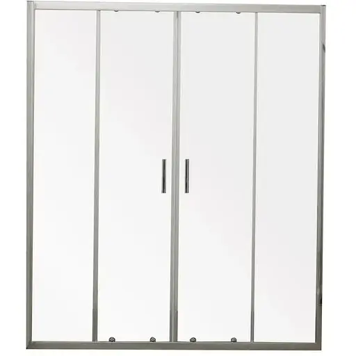 Дверь в нишу Mixxus Premium Diverse SD01-160x185-TR хром прозрачное стекло 5 мм MI6875, универсальная, прозрачная, хром - фото 1