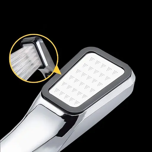 Душова лійка Rea Eco Power + шланг + тримач хром REA-P8586, Хром - фото 6