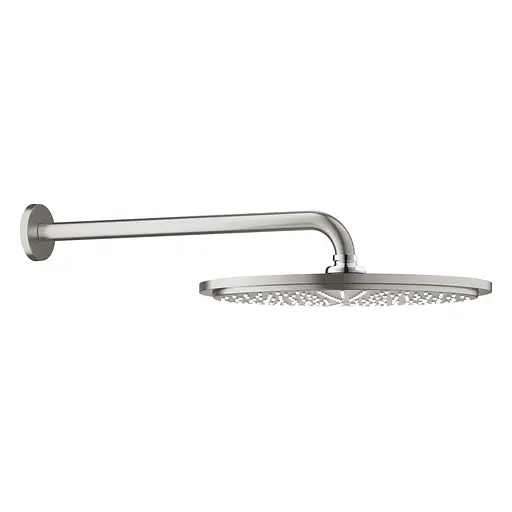 Верхний душ с душевым кронштейном 380 мм Grohe Rainshower Cosmopolitan 310 26066DC0, Нержавеющая сталь - фото 1