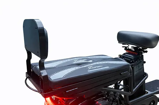 Электровелосипед Minako Monster (2000W, 60V, 36Ah) +Гидравлический тормоз +Раскладной Багажник / сиденья Черный - фото 4