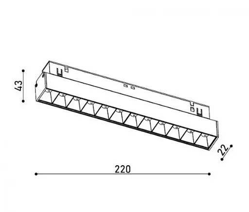 Светильник магнитный трековый KLOODI KDMG-LINE220 DL 12W 3K WH - фото 3
