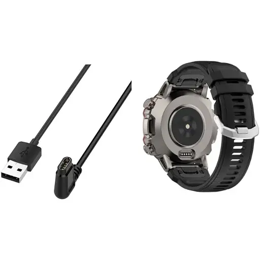 Зарядний пристрій DK кабель (1m) USB для Xiaomi Amazfit Falcon (A2029) (black) - фото 5