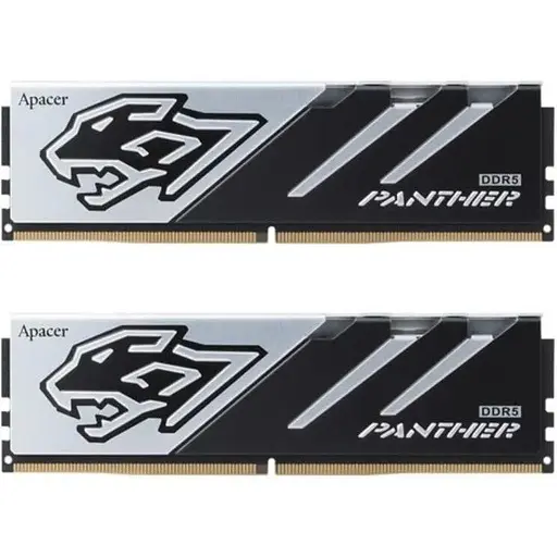 Память 16Gb x 2 DDR5 5600 MHz Apacer Panther черный/серебристый 40-40-40 1.25V с радиатором (AH5U32G56C5227BAA-2) - фото 1