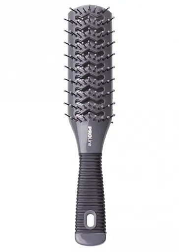Расческа ProLine двухсторонняя туннельная 9-рядная Серая - фото 1