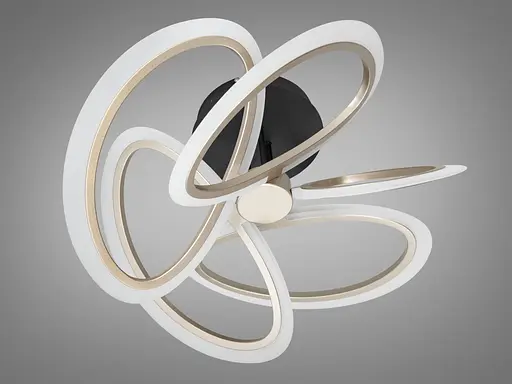 Світлодіодна Люстра стельова Diasha WG5144 шампань 72 Вт пульт-димер 3200–6000 К - фото 1