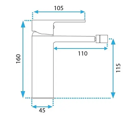 Смеситель для биде Rea Argus gold REA-B9660 Золотой - фото 5