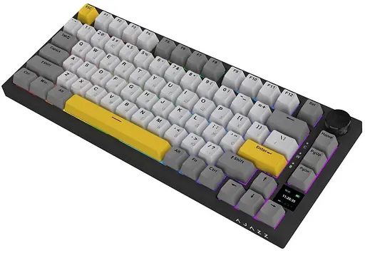 Клавіатура Ajazz AK820 PRO 75% Exploded Flying Fish Switch Black RGB (AK820PRO-FF-BGY) - фото 3