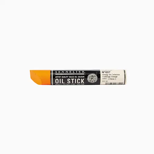 Фарба олійна у формі пастелі Sennelier Oil Stick, 38 мл, S3, Кадмій помаранчевий (Cadmium orange)