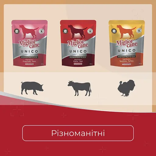 Вологий корм для собак Morando Migliorcane Unico паштет з прошуто 300 г - фото 4