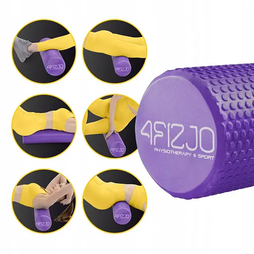 Массажный ролик 4FIZJO CARE+ EVA 60 x 15 см (валик, роллер) 4FJ0522 Purple (P-5907739314390) - фото 7