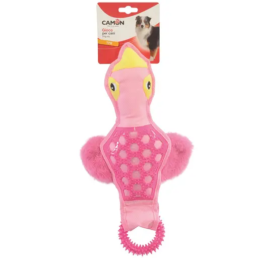 Іграшка для собак Camon качка поліестерова з кільцем з TPR 38 см (AH4161)