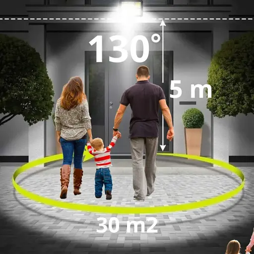 Сонячний світлодіодний садовий ліхтар Z08 з датчиком руху, пультом - фото 5