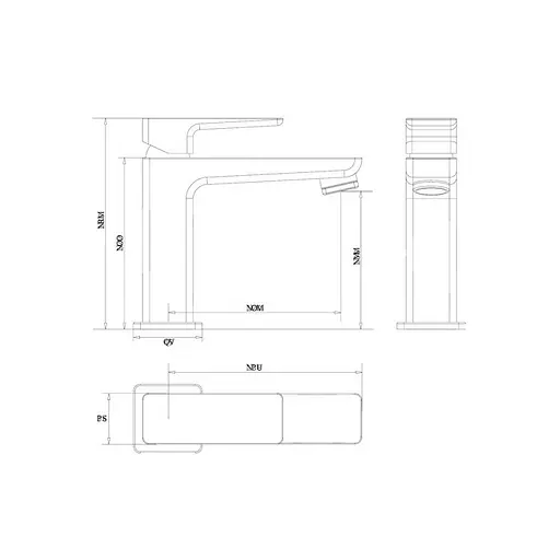 Змішувач для раковини Omnires Parma white (PM7410CRB) - фото 4