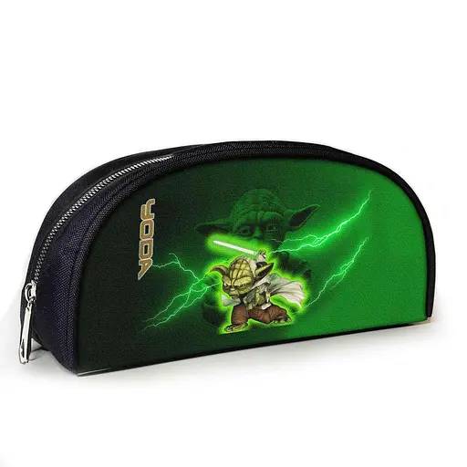 Пенал шкільний з принтом Йода Star Wars 23х10х8 см з принтом для хлопчика (3789)