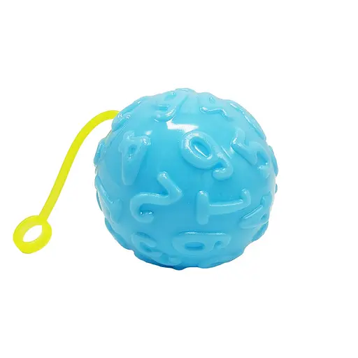 М'яч дитячий Bambi MS 4286(Blue) 7,5 см, текстурний, пискавка, мерехтить - фото 1