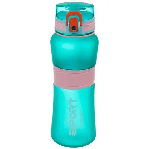 Пляшка для води LaPrida бірюзова 650 мл Sport замок на кришці (67-4216)