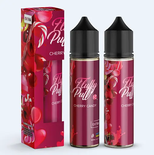 Набор компонентов для самозамеса солевой заправки Fluffy Puff 60 мл Вишневая конфета 0-50 мг (17667)