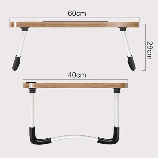 Складаний столик підставка для ноутбука в ліжко Laptop table з підстаканником в асортименті - фото 4