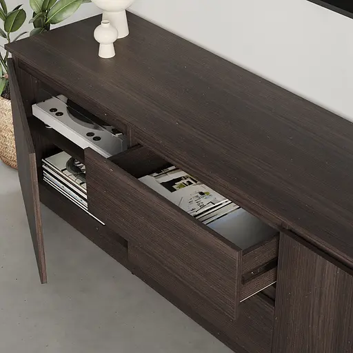 Тумба під телевізор MebelStar Нео 2Ш2Д 150x43x53 см Дуб рістрето (MBS-1251) - фото 3