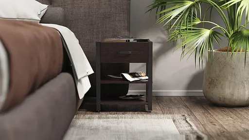 Тумба універсальна Ferrum-decor Вів'єн 1/2 50x41x40 чорний ДСП Венге 16мм (FRD-106190) - фото 6