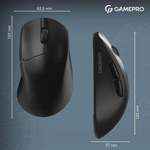 Миша GamePro Genesis Asgard Surt Black (GM017B) - фото 14