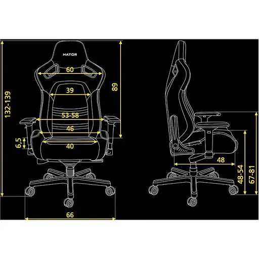 Геймерське крісло Hator Arc Fabric Stone Gray (HTC-984) [121093] - фото 12