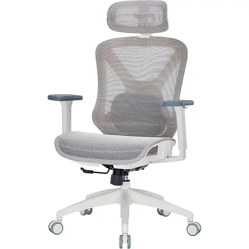 Крісло офісне Officepro Atlas OC630-W-LG-LG White/Light Gray (OC630-W-LG-LG) - фото 2