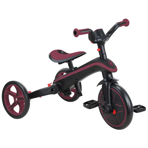 Велосипед детский Globber Explorer Trike Foldable 4в1 до 20 кг бордовый (732-202-2) - фото 9