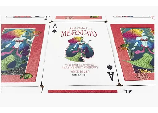 Карты игральные United States Playing Card Company Bicycle Mermaid (red) (02457-1) - фото 2