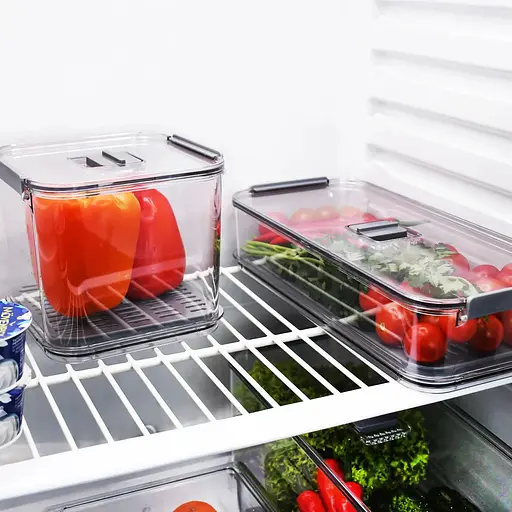 Контейнер Homax для зберігання в холодильнику 2.8 л 35.6х16.3х7.9 см прозорий/сірий (BR-05) - фото 7