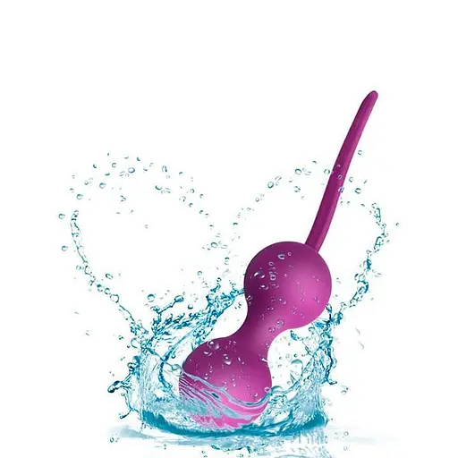 Комплект силіконових вагінальних кульок 3 шт. Фіолетовий - фото 6