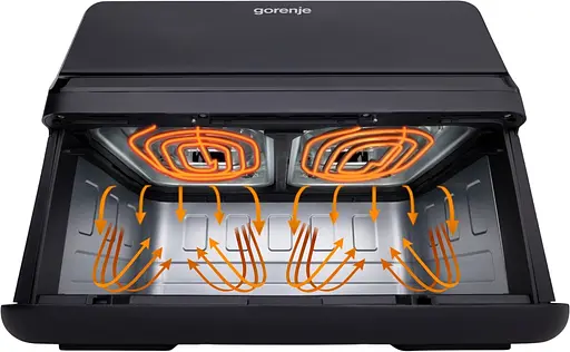 Мультипечь Gorenje 2700Вт 9л сенсорное управление 8 программ пластик черный - фото 9