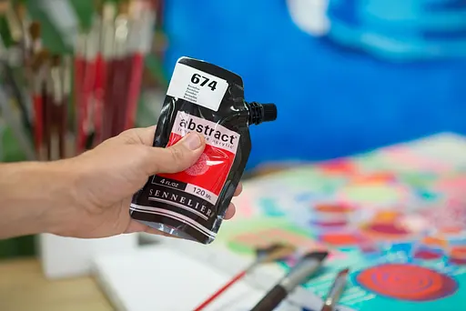 Акрилова фарба Sennelier Abstract, 500 мл, Вермільйон (Vermilion) - фото 5