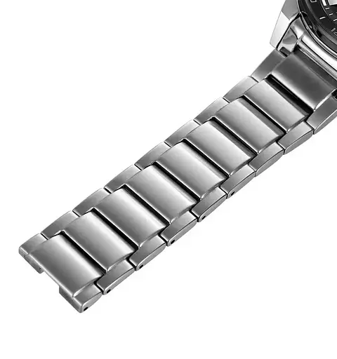 Мужские часы Skmei 1889 на браслете (Серебристые с черным циферблатом) - фото 8