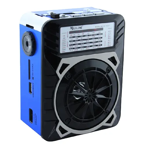 Радиоприемник Golon RX 9122 USB SD 5 Вт с фонарем