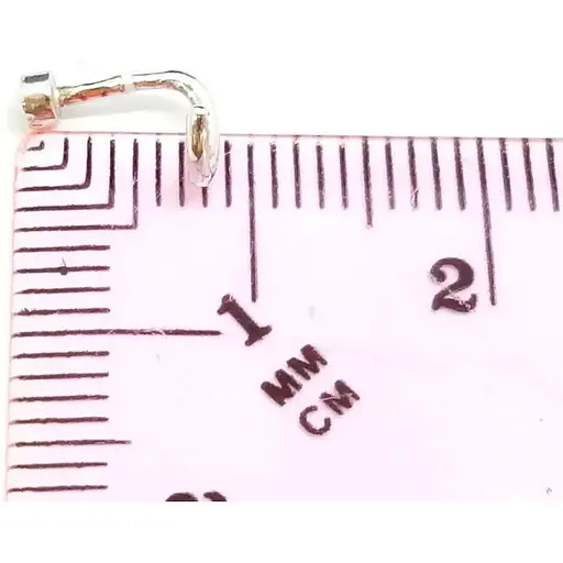 Серебряная серьга-пирсинг в нос Ирий. 6012 - фото 3