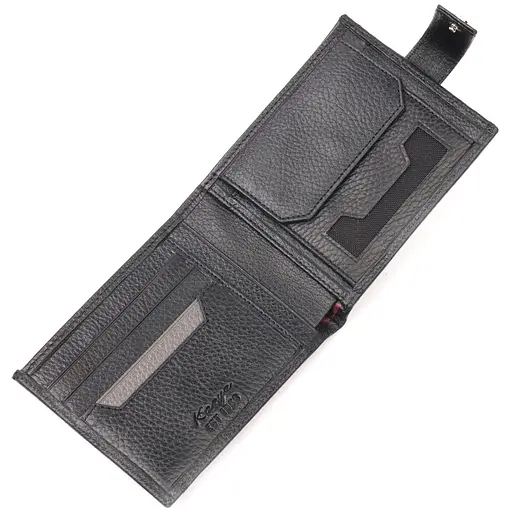 Мужской кожаный кошелек KARYA 12.5х10х1 см acs0023949 - фото 6