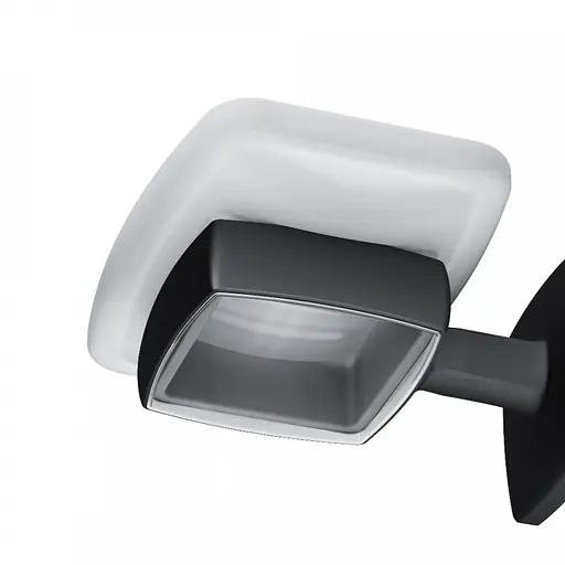 Мильниця Am.Pm Gem скляна настінна black A9034222, Чорний матовий - фото 6