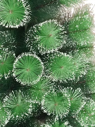 Искусственная новогодняя елка C 66871, 90 см - украшена глиттером, в пакете, зеленая - фото 3