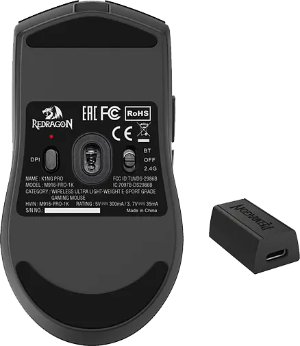 Миша Redragon M916-PRO-4K K1NG Black (72211) - фото 8