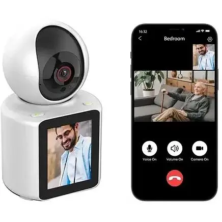 IP камера Domotec с двухсторонним видеозвонком WI-FI Видеоняня с ночным видением - фото 3