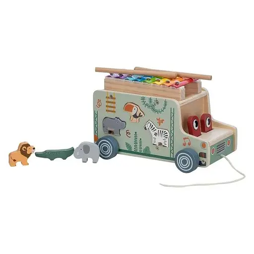 Дерев`яна вантажівка FreeON з ксилофоном, multicolour - фото 3