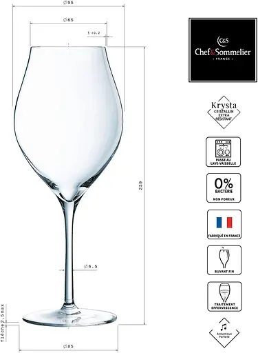 Келих для вина Chef&Sommelier Exaltation 550 мл (V6189) - фото 6