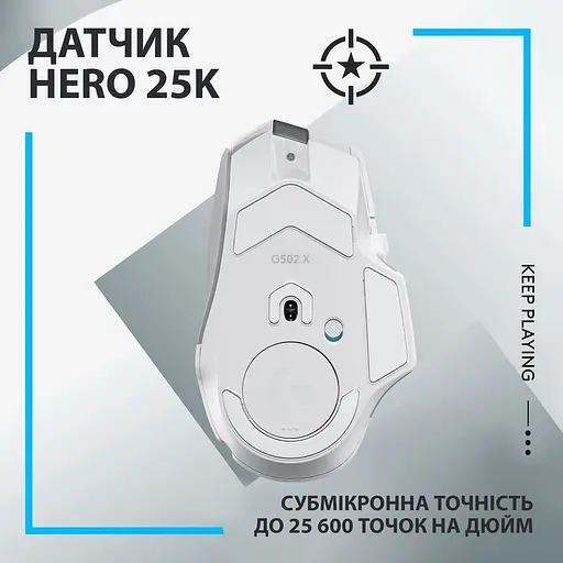 Беспроводная мышь Logitech G502 X Lightspeed Wireless White (910-006189) - фото 4