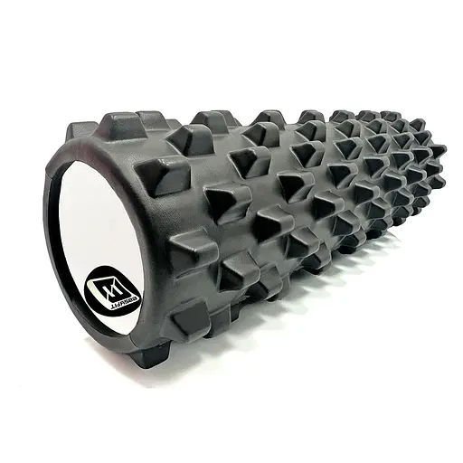 Масажний ролик EasyFit Grid Roller PRO 45 см Чорний (EF-2029-BK) - фото 1