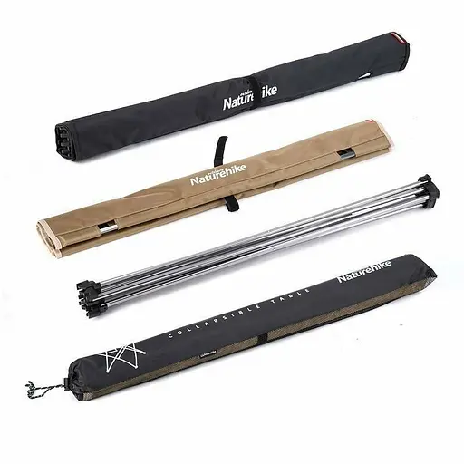 Розкладний стіл Naturehike NH20JJ020 1680D Oxford алюміній (Чорний) розмір L - фото 2