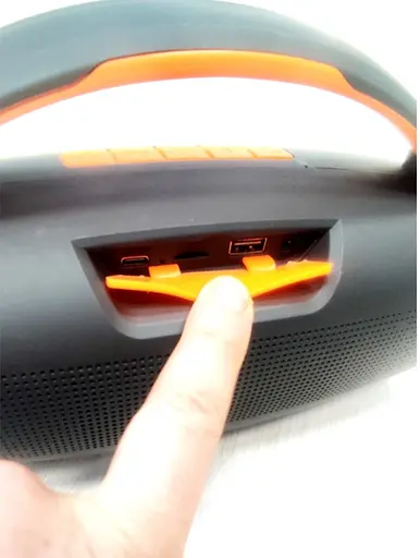 Минидинамик Bluetooth с микрофоном BT-K21 мощный звук компактный дизайн USB 3.5 мм AUX Bluetooth TF Card 10 Вт Черный - фото 4